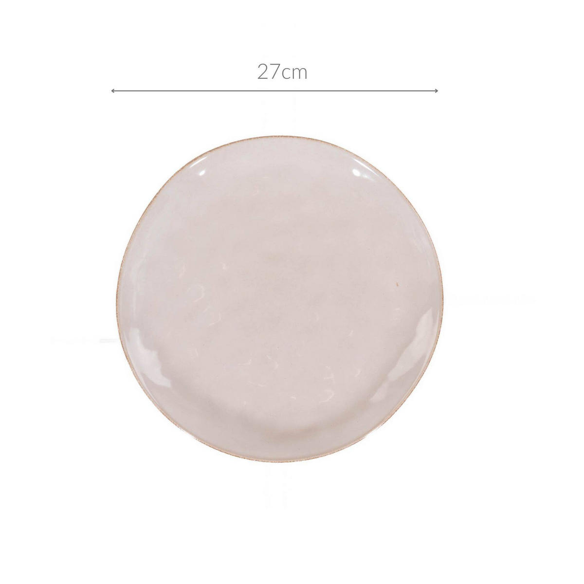 TELLER Ø 27,8 cm - Weiß, Keramik (27.8cm) - Siaki