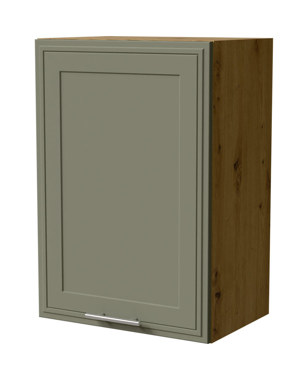 HÄNGESCHRANK Salo W2/50 Eiche Artisan / Reed Green Matt 50 / 32,5 / 72cm - Eiche Artisan/Grün, Holz/Holzwerkstoff (50/72/32.5cm) - Feldmann-Wohnen