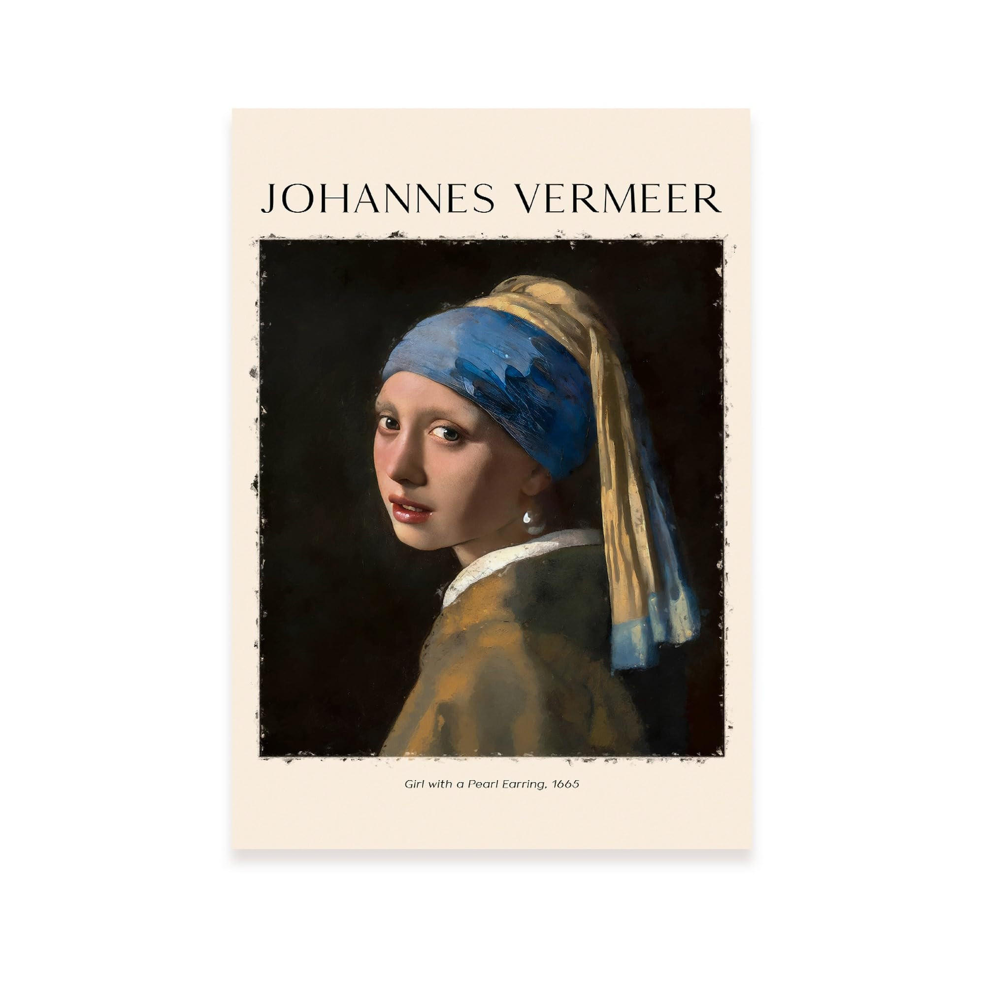 POSTER Mädchen Mit Einer Perlenwirtschaft A4 Rahmenlos - Klar, Papier (29.7/5/21cm) - Nacnic