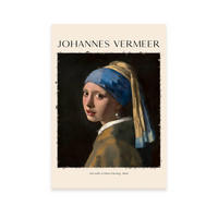 POSTER Mädchen Mit Einer Perlenwirtschaft A4 Rahmenlos - Klar, Papier (29.7/5/21cm) - Nacnic