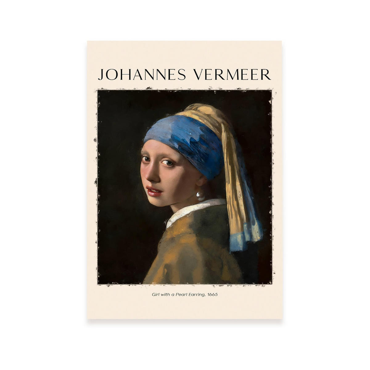 POSTER Mädchen Mit Einer Perlenwirtschaft A4 Rahmenlos - Klar, Papier (29.7/5/21cm) - Nacnic