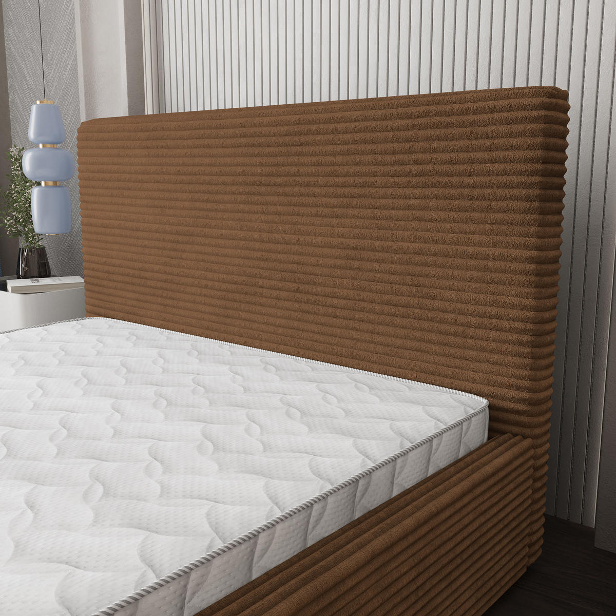 POLSTERBETT MIRETTI 160x200 cm mit Bettkästen - Kupferfarben - Kupferfarben, Holz (160/200cm) - MASSENO