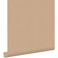 TAPETE Leinen-Optik 53 cm x 10.05 m - Terracotta, Papier (53/1000cm) - ESTAhome