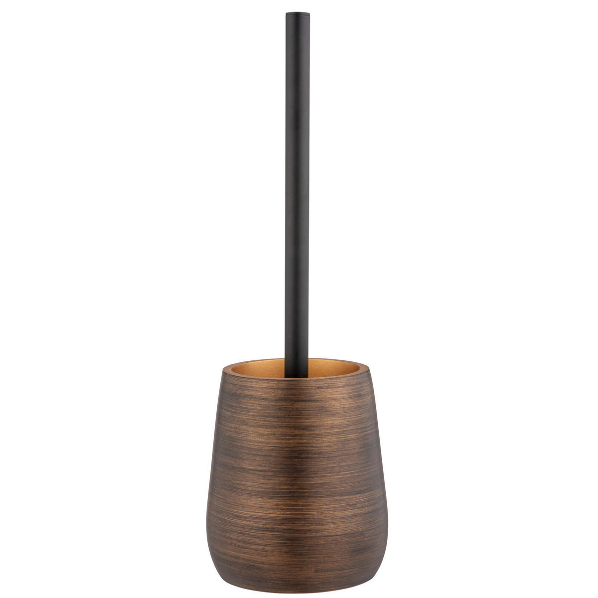 WC-BÜRSTE Polyresin Palena 12,5/12,5/37 cm - Braun, Kunststoff (12.5/37/12.5cm) - Wenko