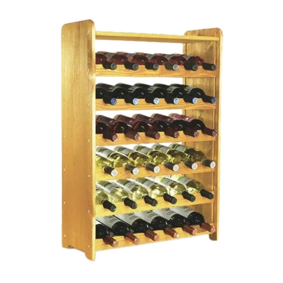 WEINREGAL Pinotwine C 87,2x63,2x26,5 cm 36 Flaschen Massives Kiefernholz Rotbraun Geölt - Rotbraun, Holz (63.2/87.2/26.5cm) - PROREGAL