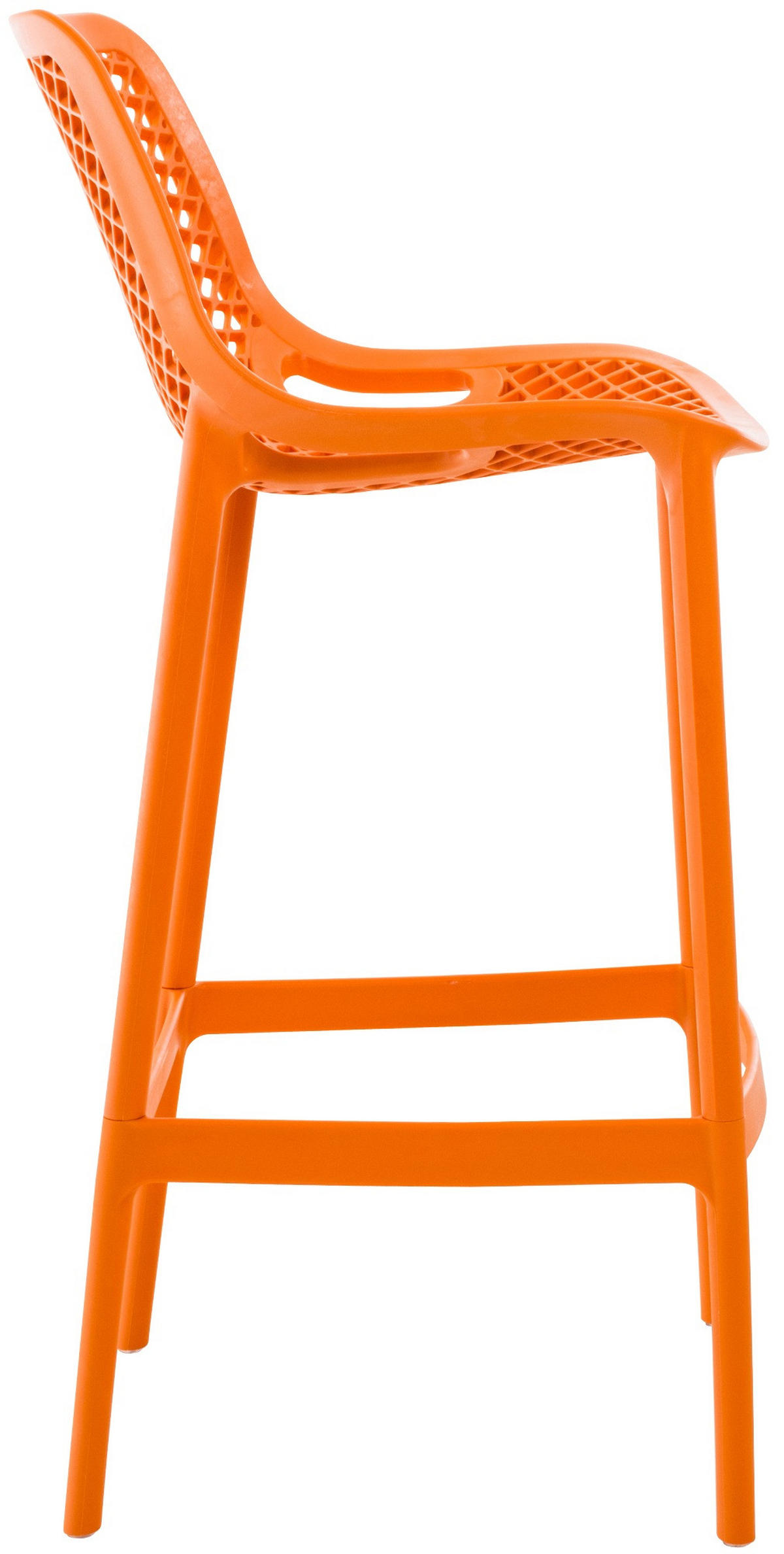 BARHOCKER Kunststoff orange - Rot/Orange, Kunststoff (45/105/53cm) - CLP