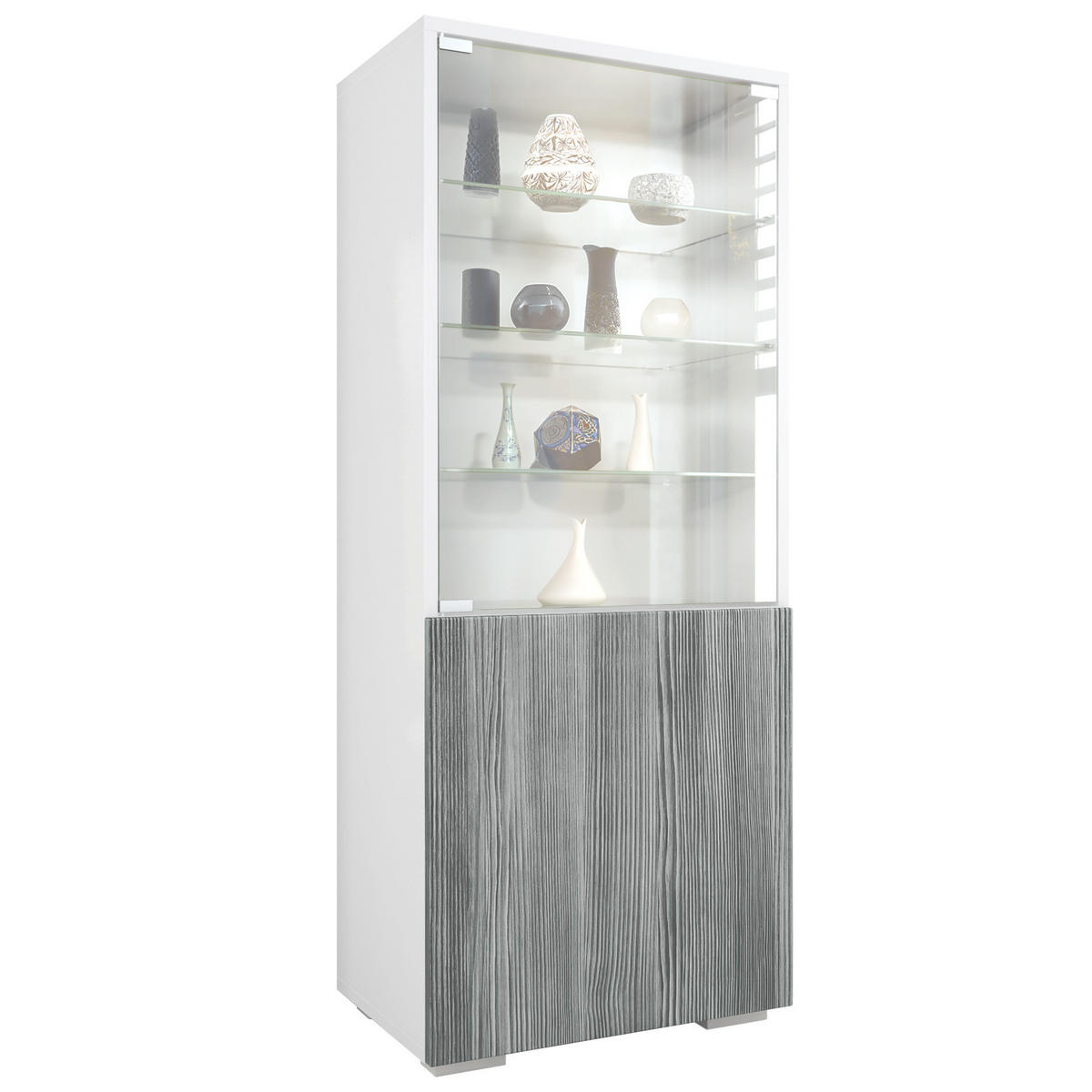 VITRINE Granada Avola-Anthrazit - Anthrazit, Holzwerkstoff (50/122.5/34.5cm) - Vladon