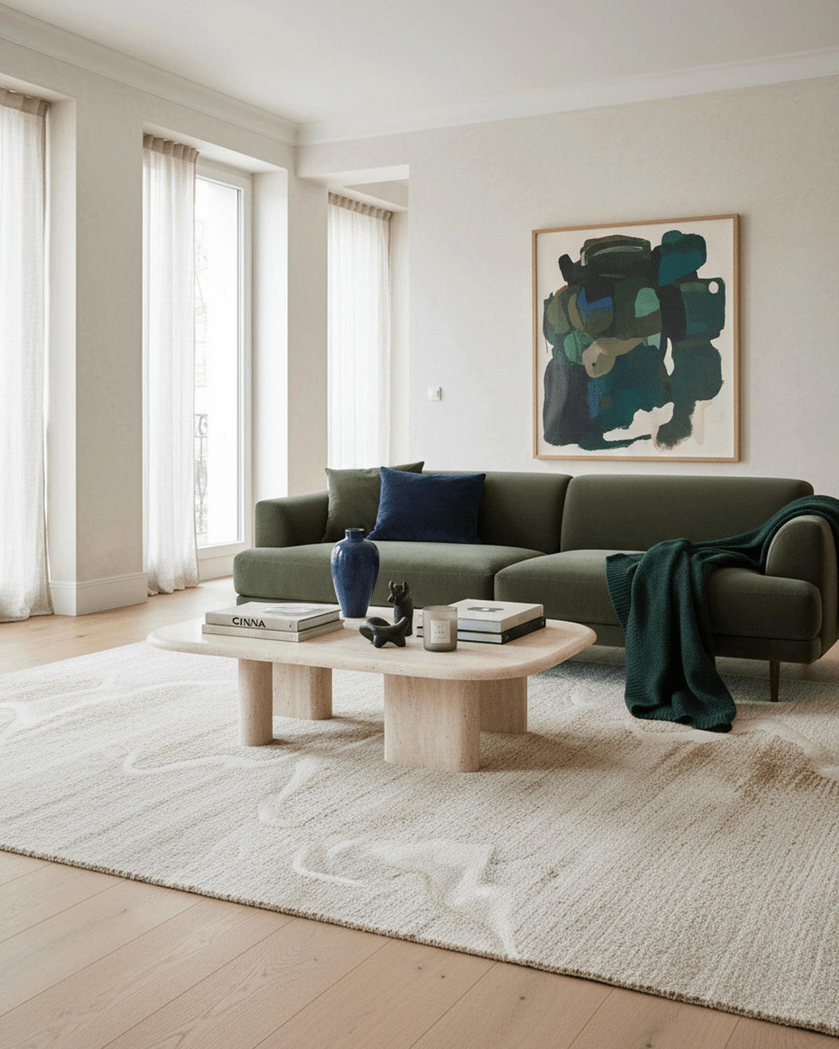 TEPPICH, Weicher Design beige - Beige, Textil (120/170cm) - AFK Living