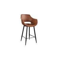 BARHOCKER ZAJA Braun Microfaser - Braun, Textil (57/114/59cm) - KAWOLA