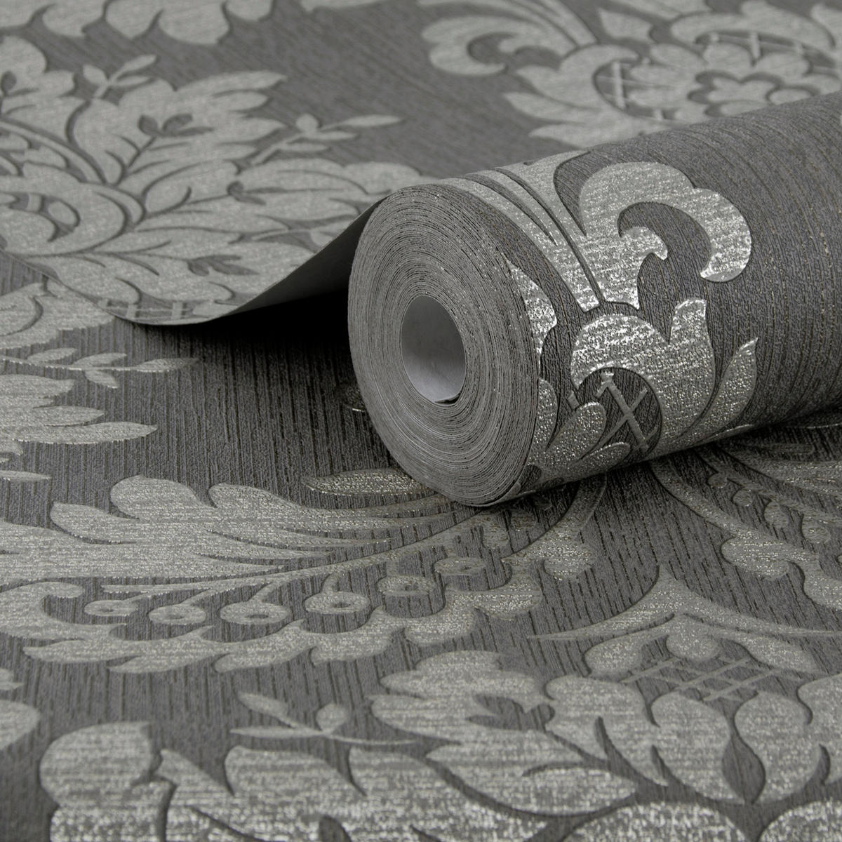 VLIESTAPETE Archive Damast 1000x52 - Taupe, Papier/Kunststoff (52/1cm) - Boutique