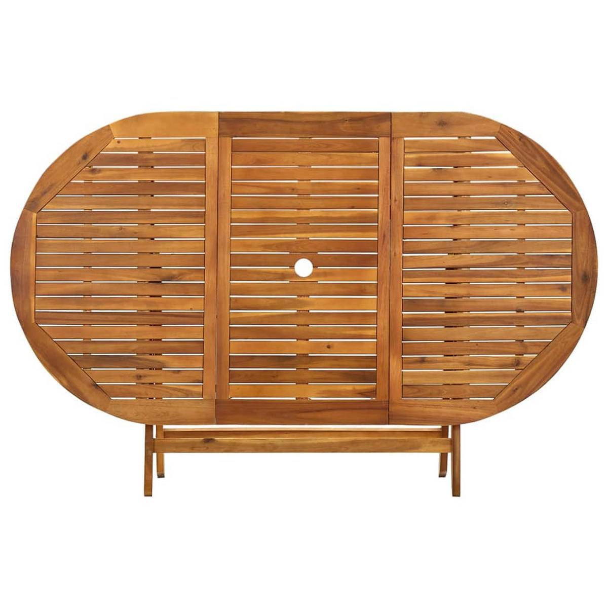 KLAPPBARER Gartentisch 160/85/75 Cm Massivholz Akazie - Braun, Holz (160/85/75cm) - vidaXL