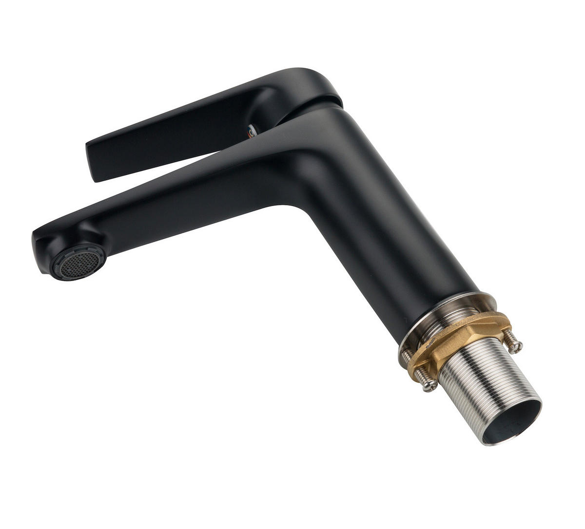 WASCHTISCHARMATUR Cody Schwarz - Schwarz, Metall (10/20/5cm) - Badplaats