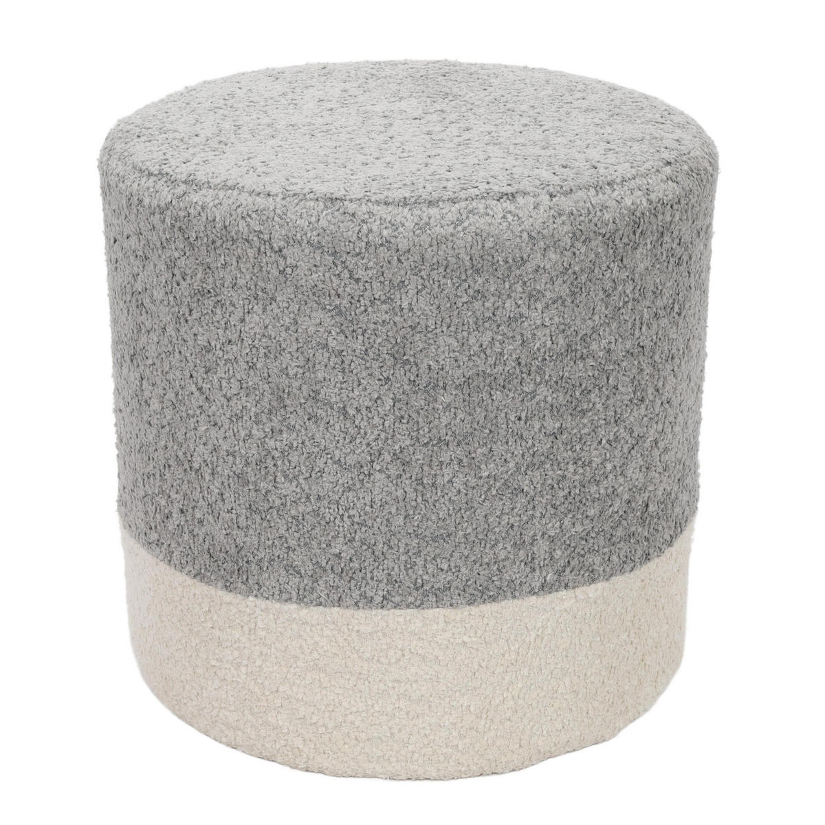 BOUCLE zweifarbig 35/35/34 cm - Grau, Textil (35/34/35cm) - Home Styling Collection