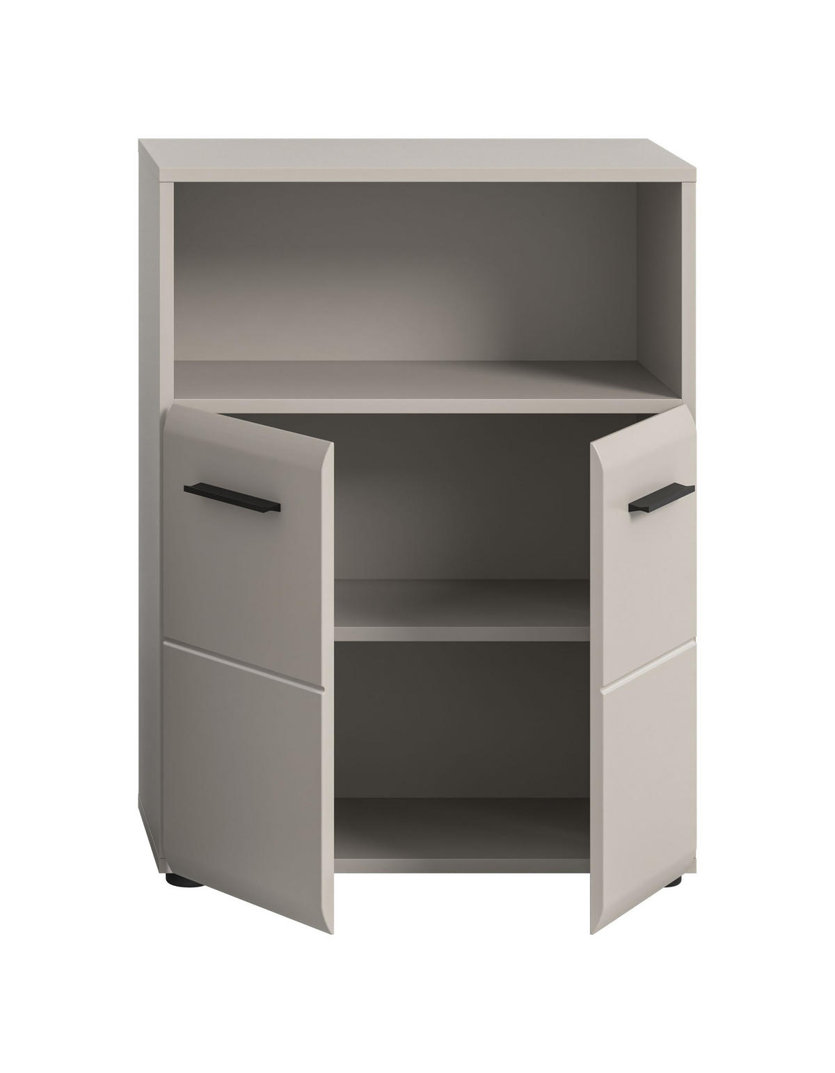 BADSCHRANK halbhoch ICE (B/H/T: ca. 60/80/30 cm) in Kaschmir/Kaschmir matt - Kaschmir, Holz (60/80/30cm)