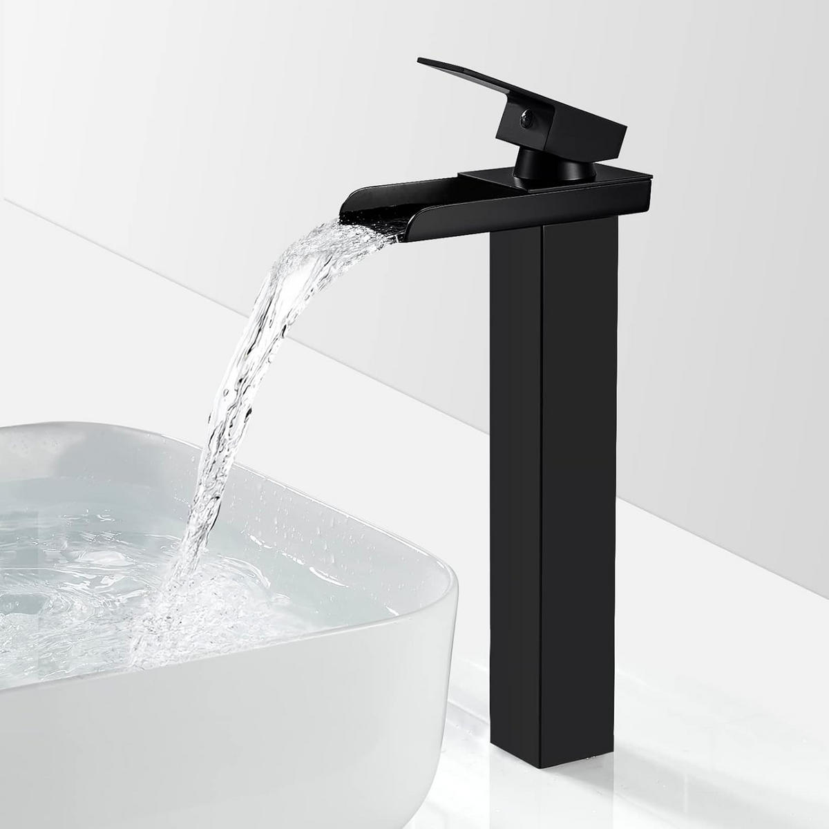 BADEZIMMERARMATUR, 32 x 13,5 cm, schwarz - Schwarz, Metall (35/7/19cm) - Vallsero