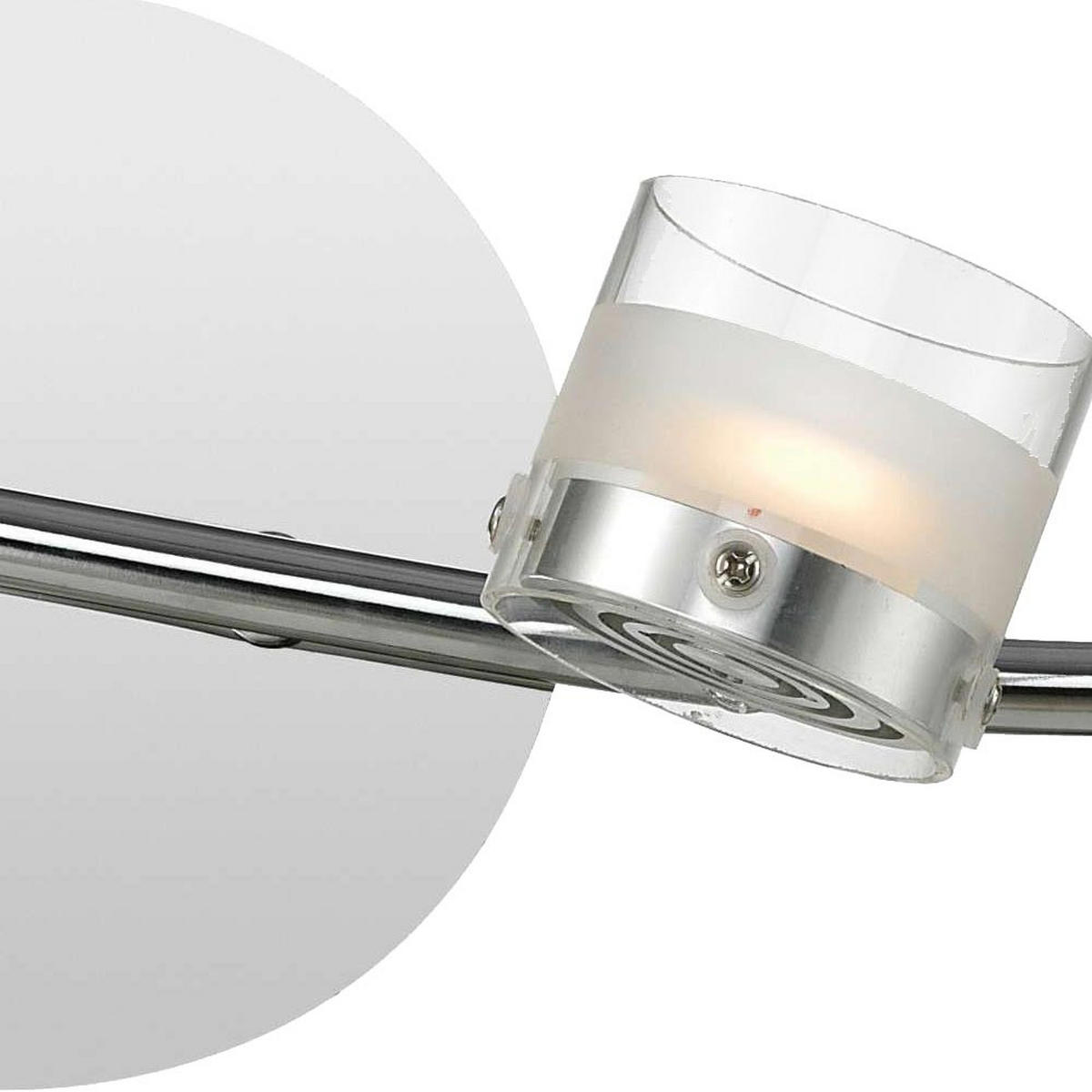 LED DECKENLEUCHTE Ester Aluminium Klar - Klar, Glas (63/12/15cm) - Esto