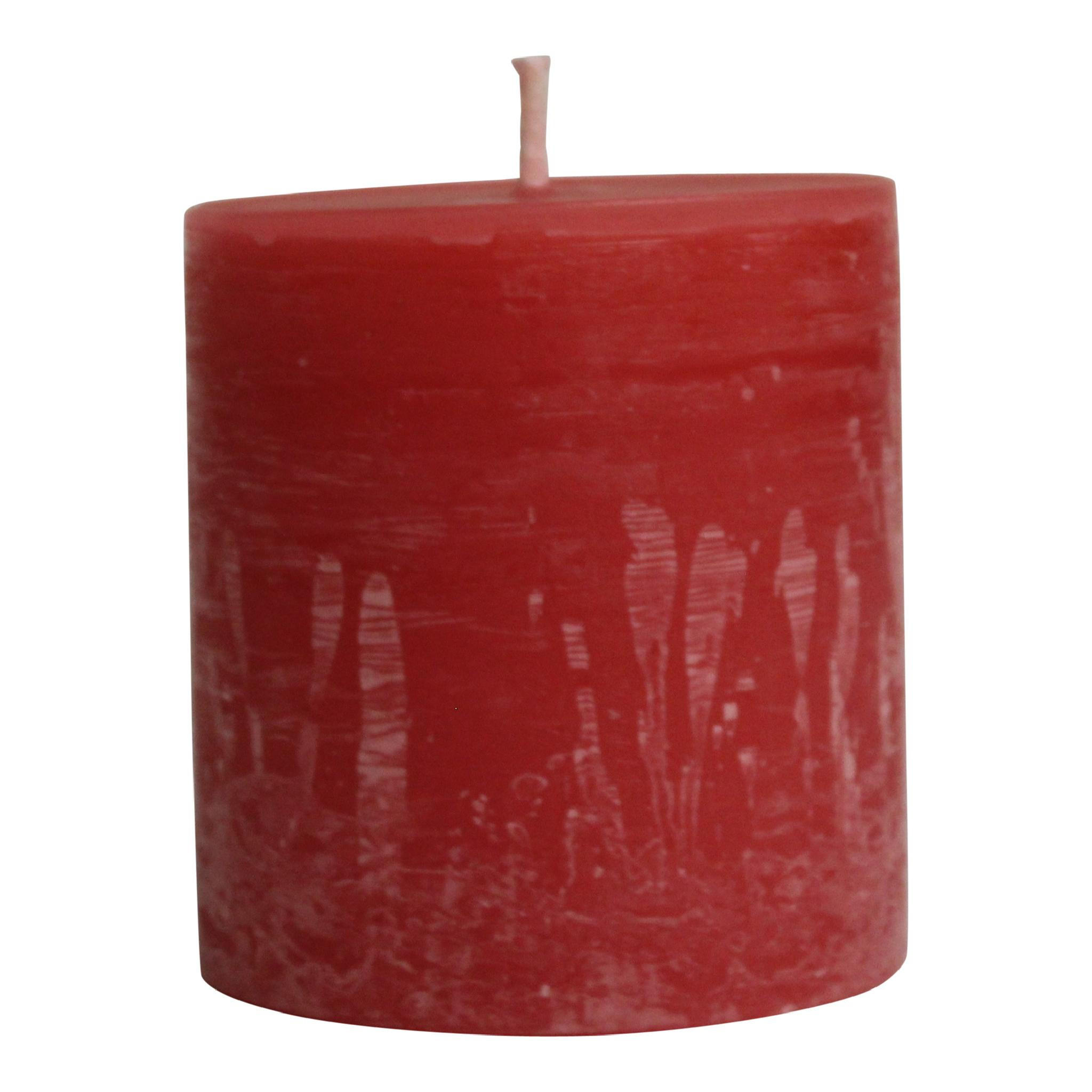 KERZE Rustic Outdoor Rosa 15/15/16cm - Pink, Paraffin (15/16/15cm) - PTMD Collection