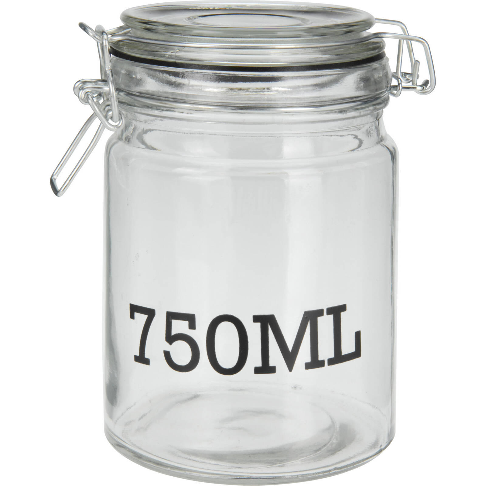 GLASBEHÄLTER mit Deckel 750 ml - Transparent, Glas (10/15/10cm)