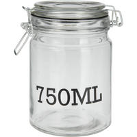 GLASBEHÄLTER mit Deckel 750 ml - Transparent, Glas (10/15/10cm)