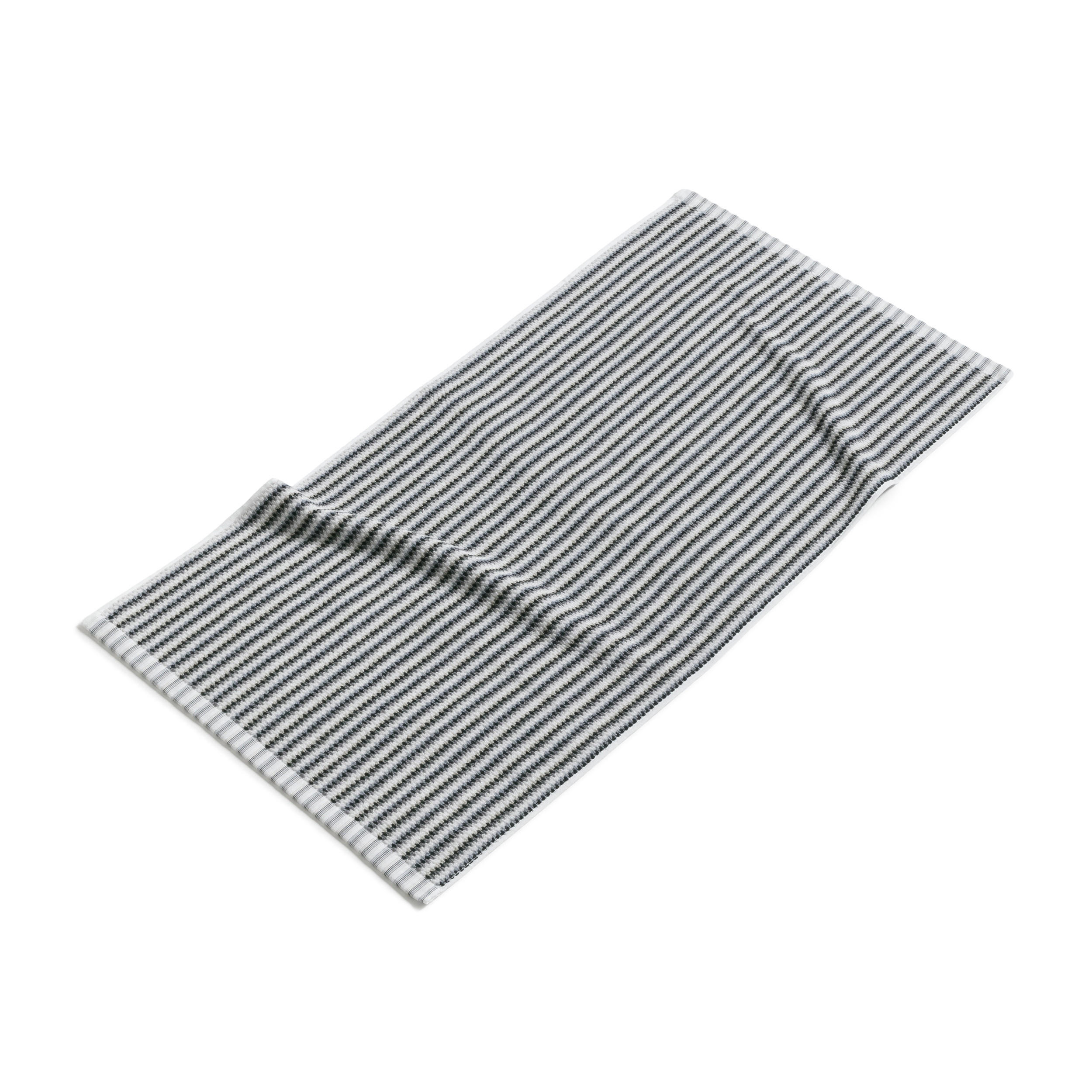 HANDTUCH BLISS - Silberfarben/Schwarz, Textil (50/100cm) - MÖVE
