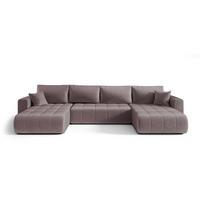 WOHNLANDSCHAFT Camila In Monolith - Flieder, Holzwerkstoff/Textil (384/85/175cm) - Fun Möbel