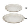 TELLER Flower 12er-Set - Grau, Keramik (2.7/26.5/26.5cm) - Secret de Gourmet