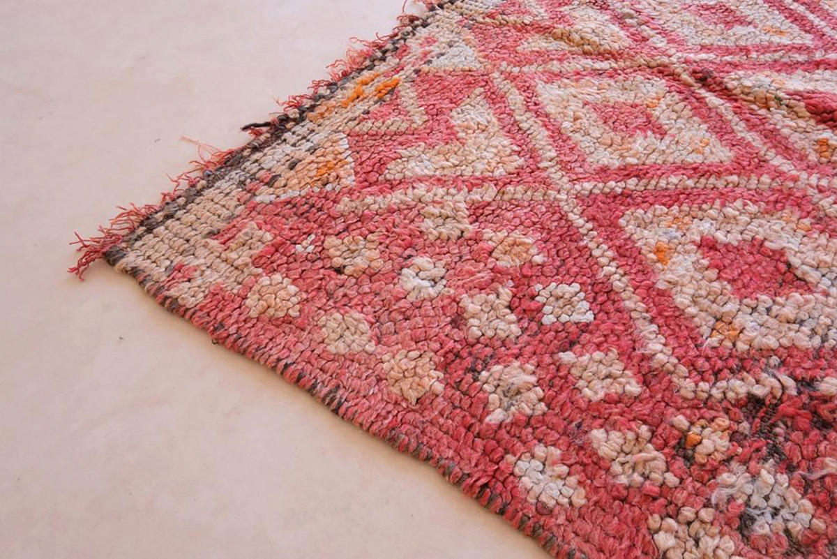 BERBERTEPPICH aus reiner Wolle 120x 160 cm - Rot, Naturmaterialien (120/160cm) - AFK Living