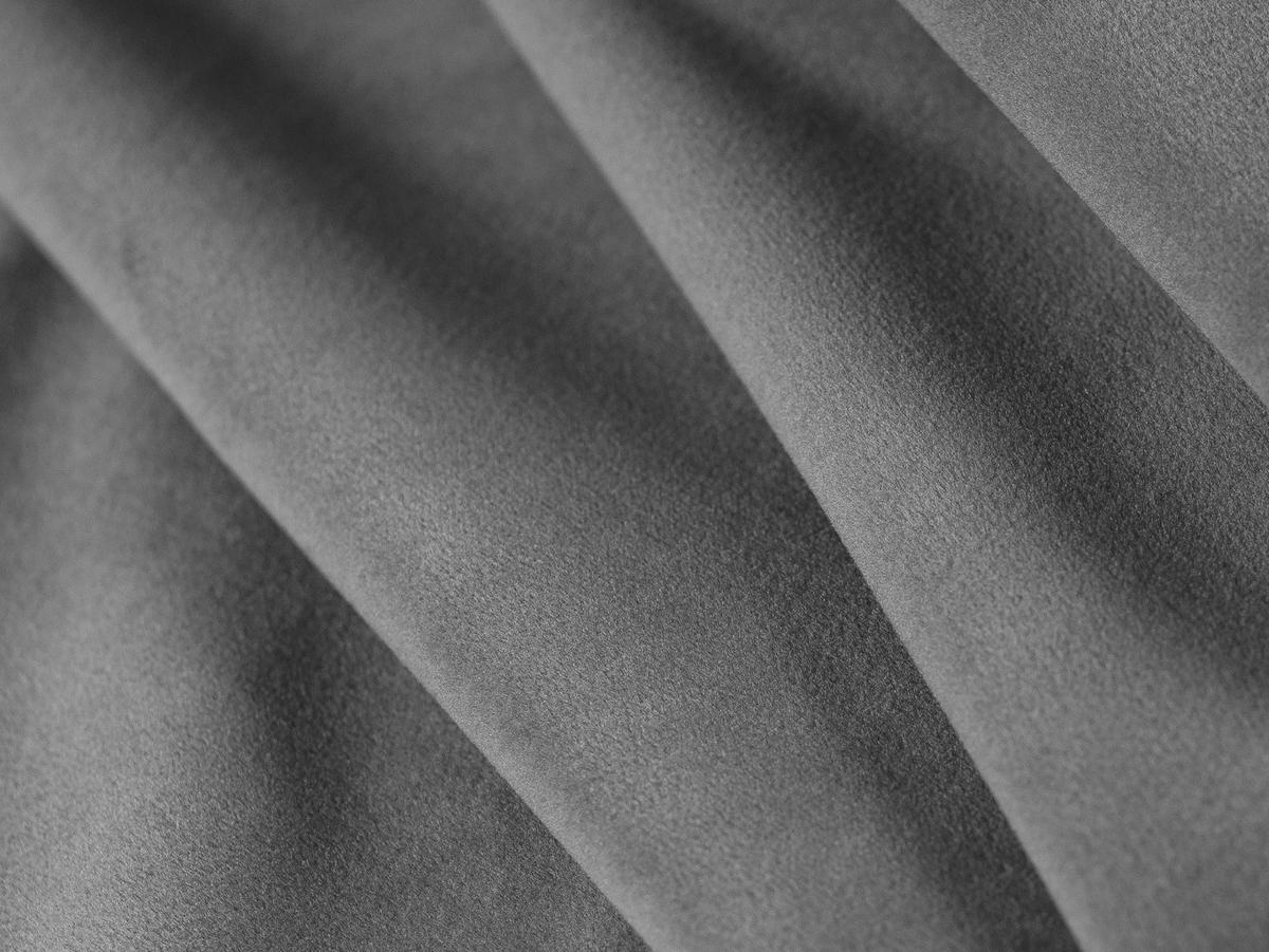ECKSOFA links Ruby aus Samt grau 4 Sitzplätze - Grau, Textil (180/273cm) - Micadoni