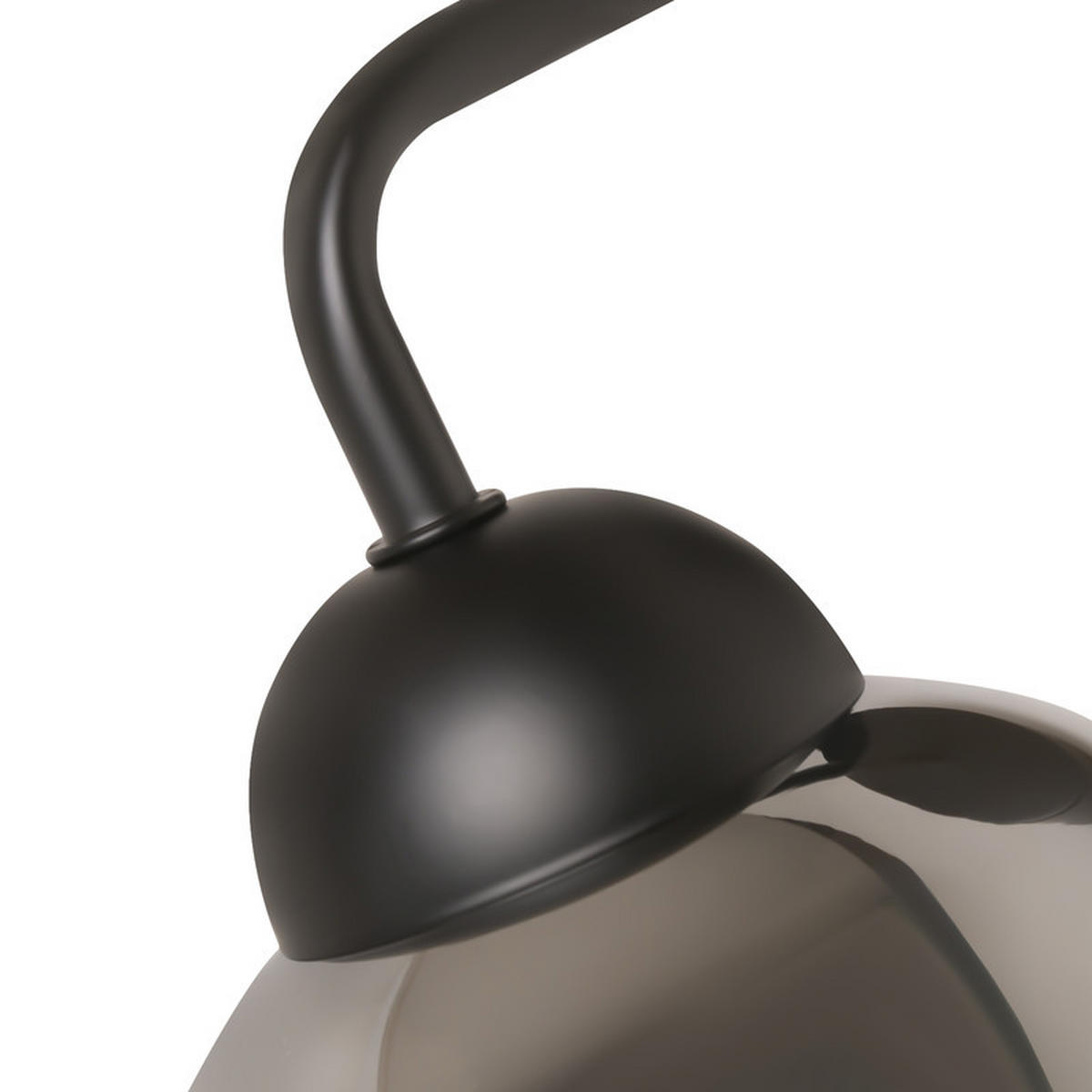 WANDLEUCHTE Inverter 22/13/13 cm - Schwarz, Glas (13/13/22cm) - ZMH