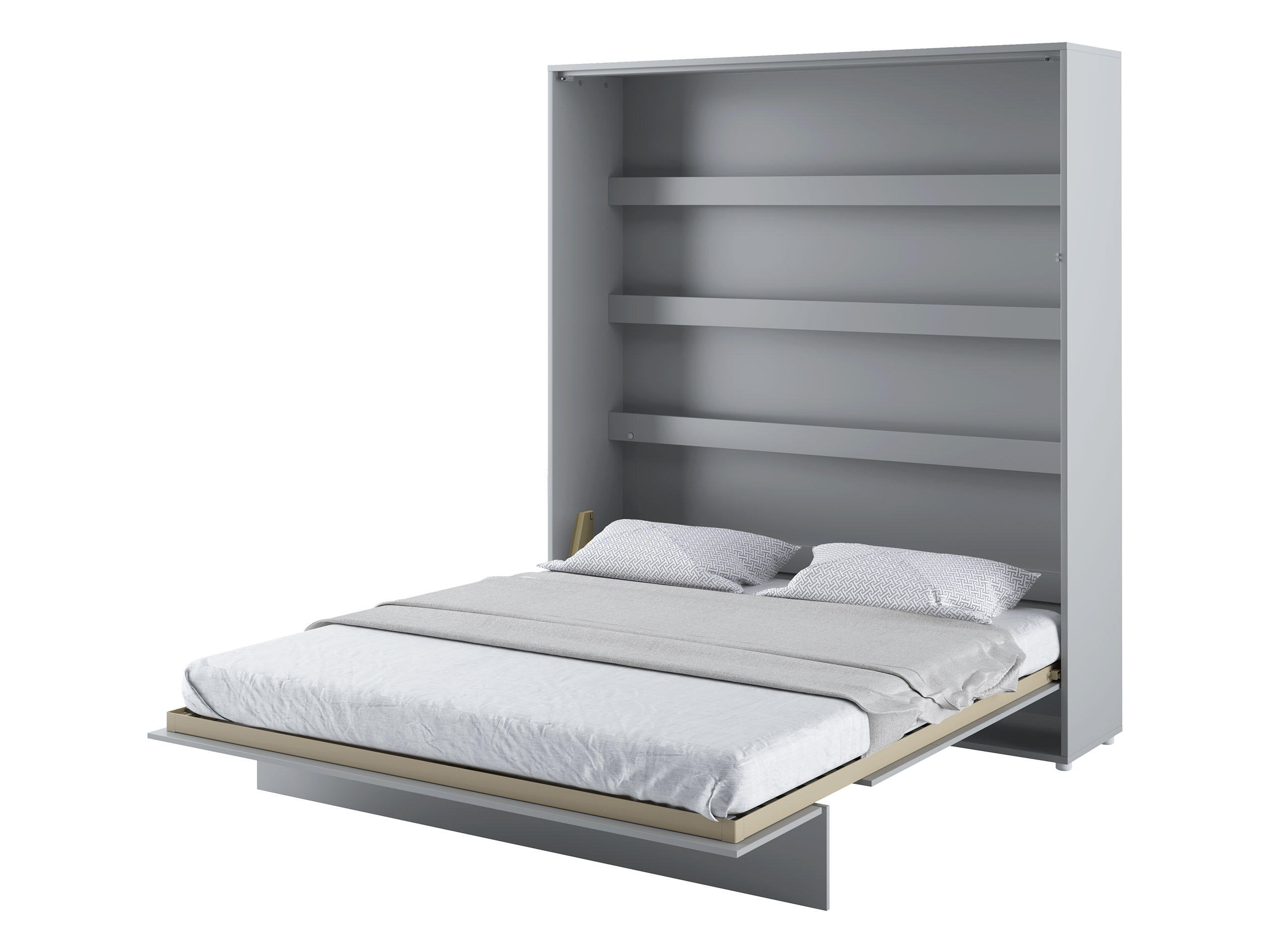 SCHRANKBETT Bed-Concept BC-13 180x200 - Grau, Holz/Holzwerkstoff (180/200cm) - MIRJAN24