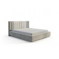 POLSTERBETT CATTURA Grau Velvet - Grau, Textil (200/200cm) - KAWOLA