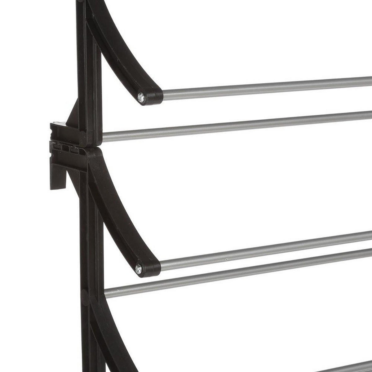 SCHUHBÜGEL Tür-Organizer 63/20/183 cm - Schwarz, Metall (20/183/63cm) - 5five Simply Smart