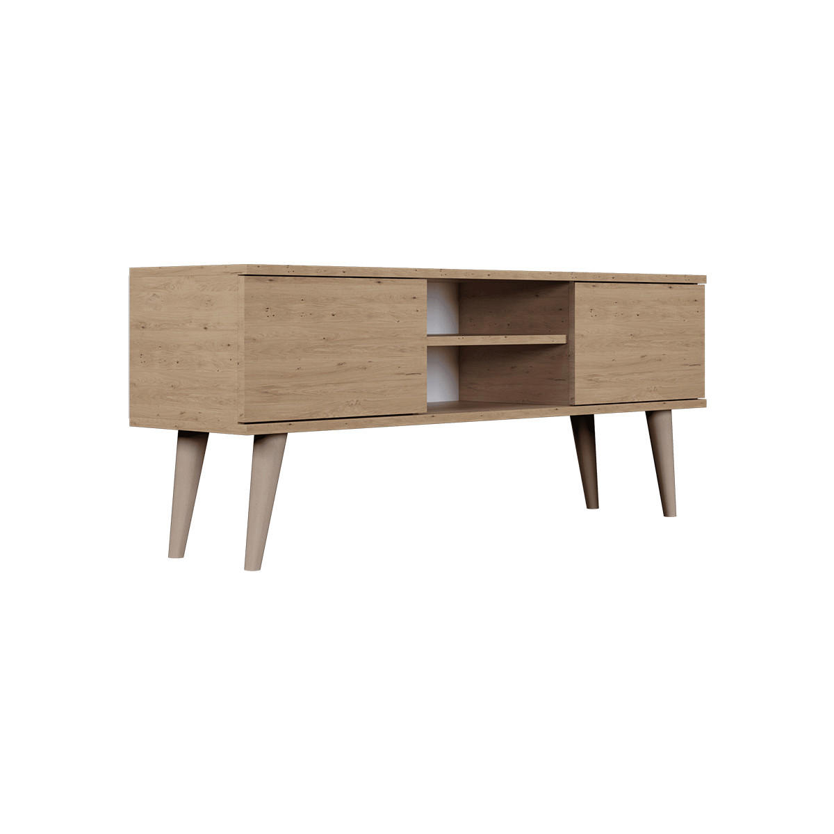 TV-MÖBEL Toronto Holz - Braun, Holzwerkstoff (120/35/55cm) - Petits-meubles