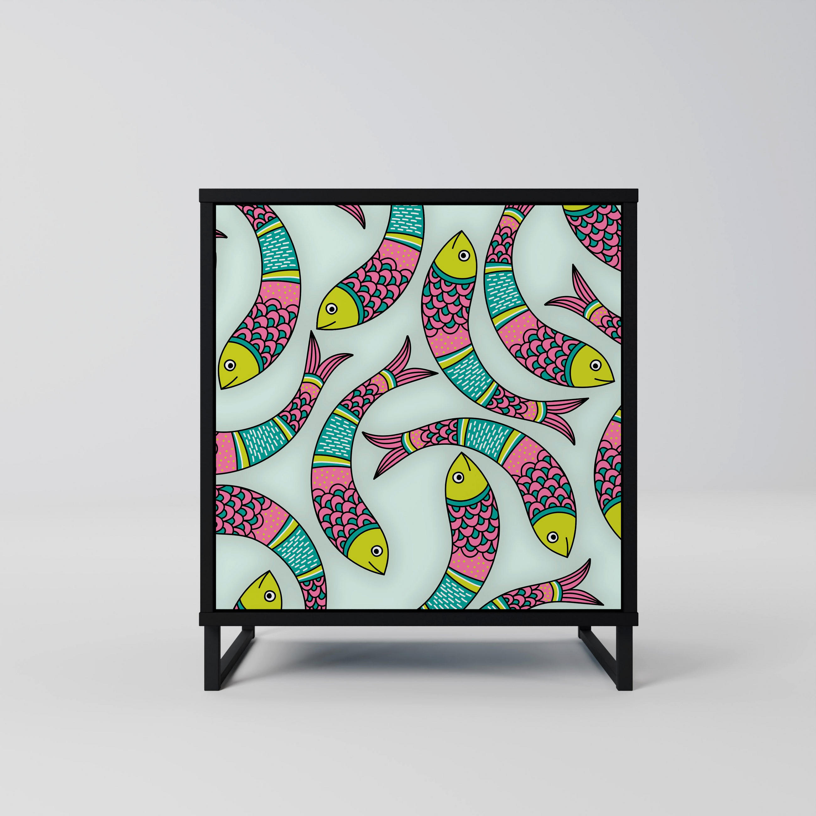 SpaceRebels Sideboard Schwarz 57.5x67.5x42 cm