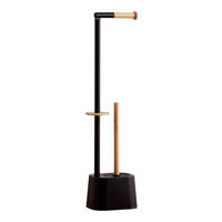 HALTER MIT TOILETTENBÜRSTE Neroli - Schwarz, Metall (13/66.5/16cm) - home&you