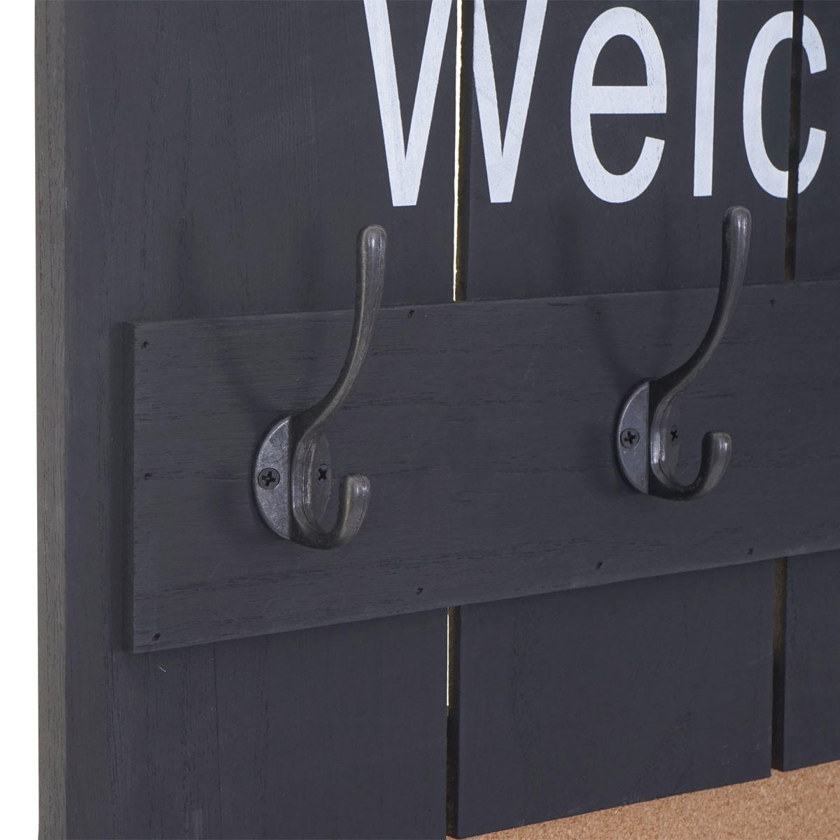 WANDGARDEROBE MIT PINNWAND Grau - Grau, Holz (60/91/3cm) - MCW