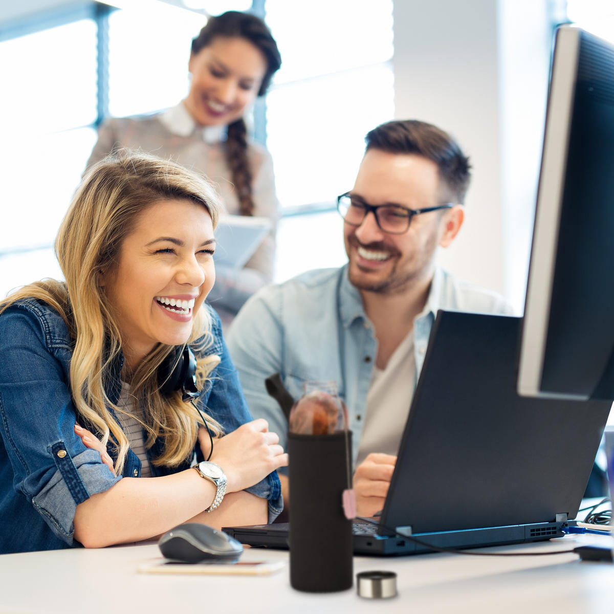 2XTRINKFLASCHE - Multicolor, Glas/Kunststoff (0.5L) - Relaxdays