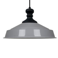 PENDELLEUCHTE Asletl Schwarz-Knob 41/28 cm - Schwarz/Grau, Metall (28/41/28cm) - Bamyum