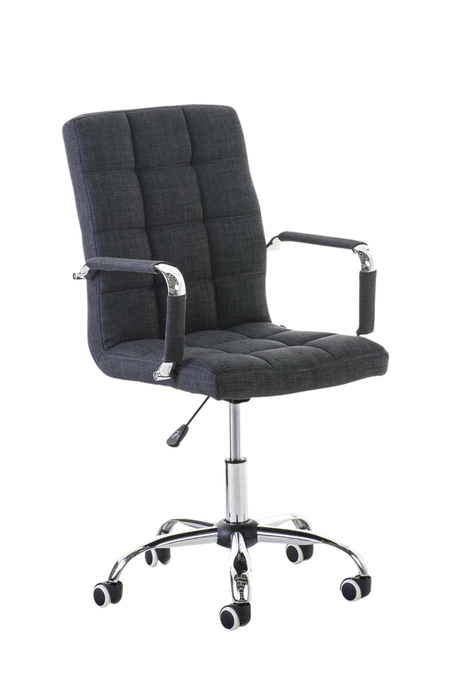 BÜROSTUHL Deal V2, Stoff Grau - Grau, Textil/Metall (56/104/62cm) - TPFLiving