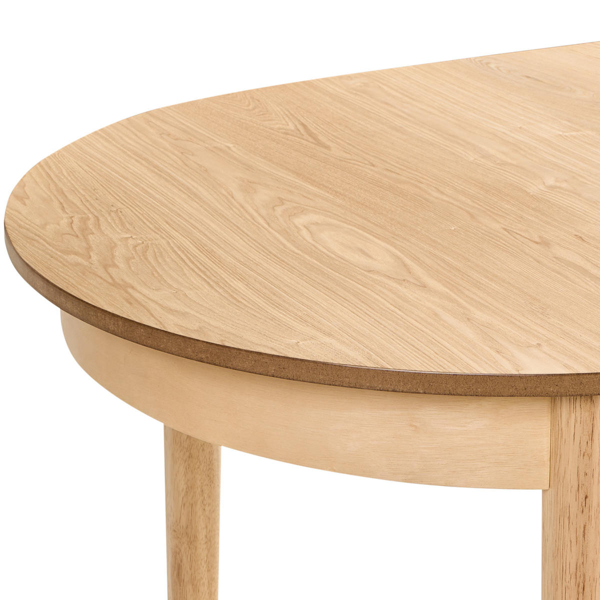 BLAGOVAONSKI STOL izvlačni svijetli jasenovo drvo 180-220/90 cm Larto - svijetlo smeđa, drvni materijal (180/90/76cm) - Beliani
