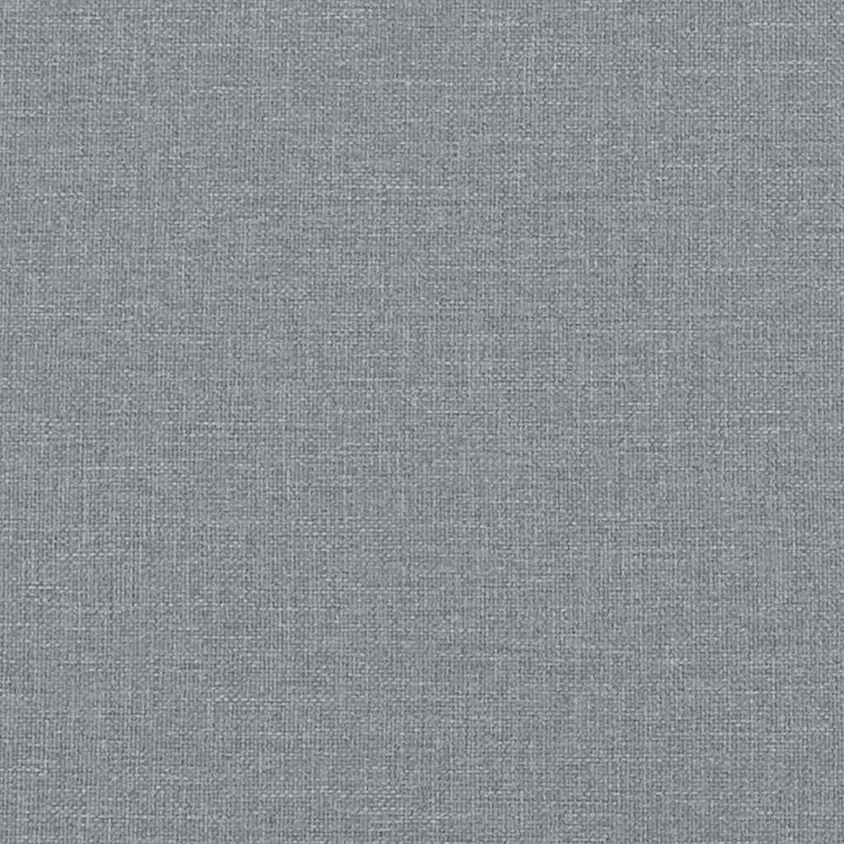 KOPFTEIL-KISSEN Hellgrau 180 Cm Stoff - Grau, Textil - vidaXL