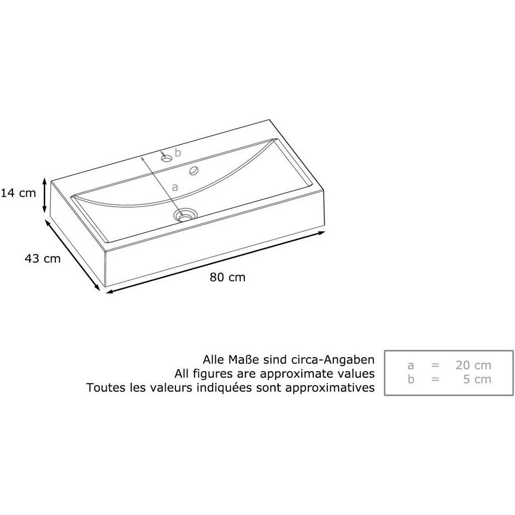 Thumbnail - Vladon Badmöbelset, Hellgrau, Holzwerkstoff, 210x185x51 cm, Badezimmer, Badmöbelsets & Badmöbelserien, Badmöbel-Sets
