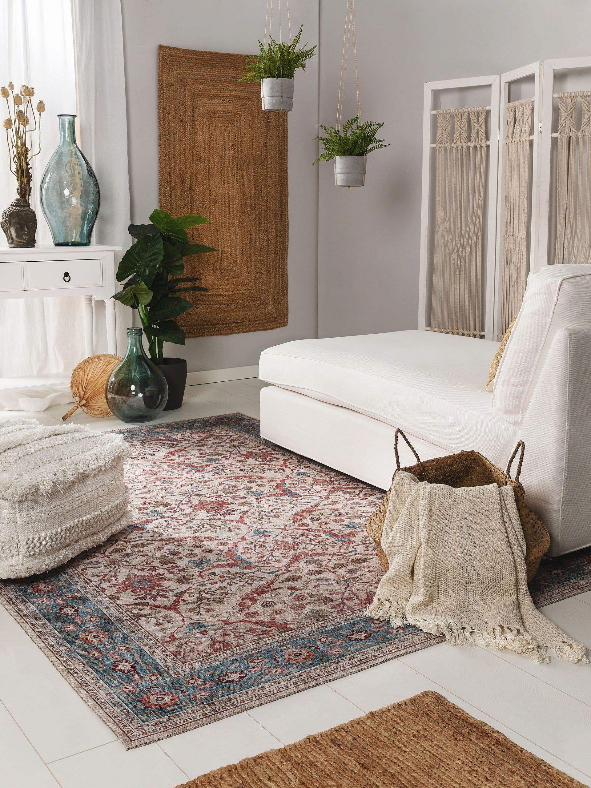 Thumbnail - benuta Pop Teppich, Mehrfarbig, Textil, Orientalisch, Rechteckig, 120x170 cm, Gots, wasserabweisend, Teppiche & Böden, T...