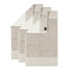 GÄSTETUCH Unisex Luxury Home Two-Tone Beige 3er Pack Baumwolle - Beige, Textil (50/30cm) - Cawoe