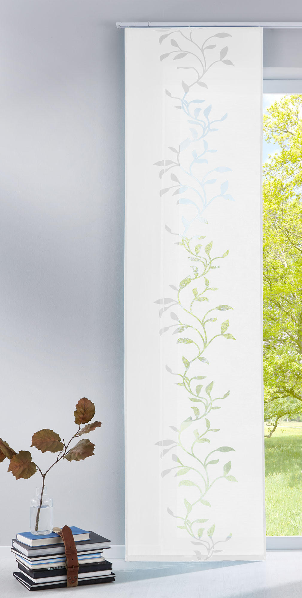 FLÄCHENVORHANG HxB 245x60 Weiß - Weiß, Textil (60/245cm) - Gardinenbox