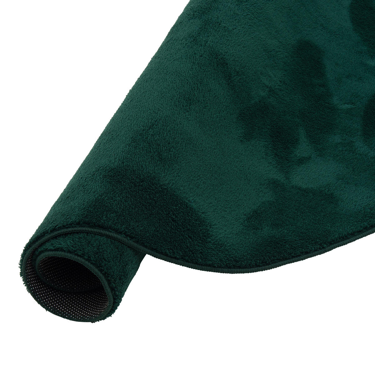 FELLTEPPICH SUPER SOFT PEARL RUND - Dunkelgrün, Textil (160/160cm) - Pergamon