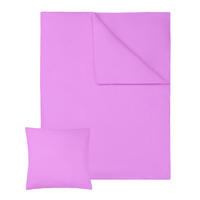 BETTWÄSCHE 2er Set Baumwolle, 135 x 200 cm, lila - Lila, Textil (135/200cm) - tectake