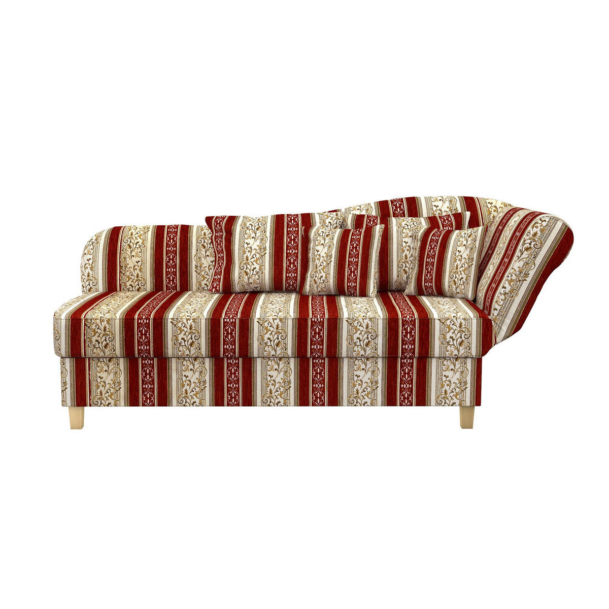 RECAMIERE Armlehne rechts Katia Chenille rot - Rot, Kunststoff (190/88/82cm) - 58aufmkessel