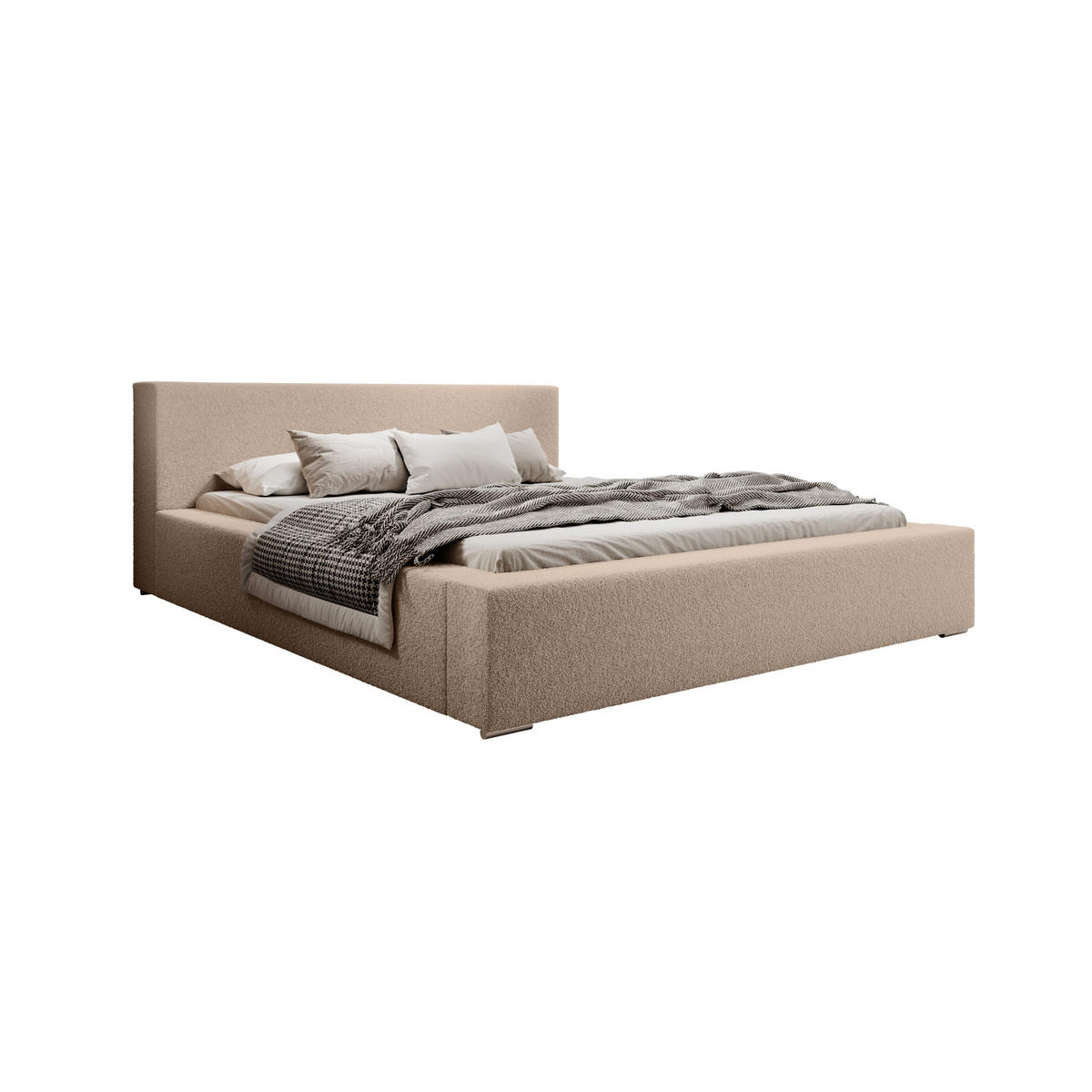 POLSTERBETT Jenne 140x200 cm, Beige - Beige, Textil (140/200cm) - Fedve