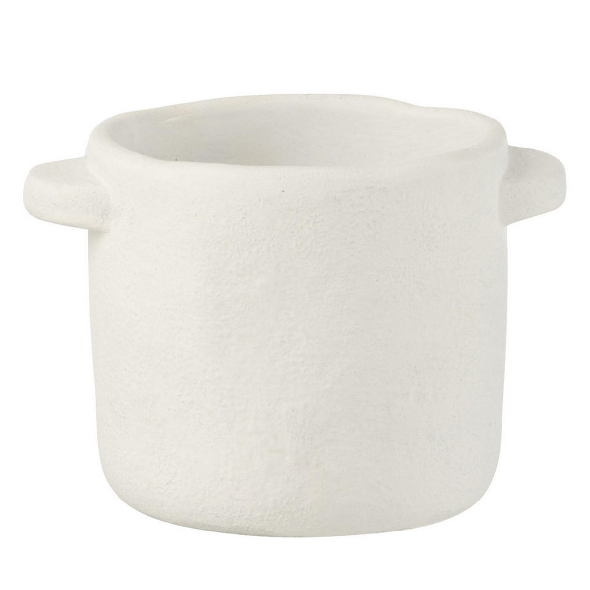 BLUMENTOPF GUSTAVE - Töpferei - Weiß - S - 2er set - Ø 14 cm - Weiß, Keramik (14/12cm) - J-Line